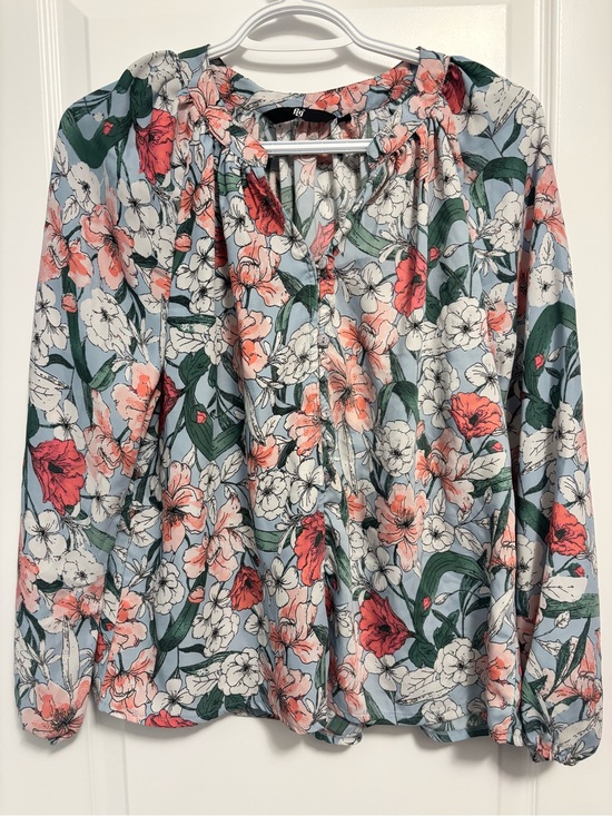 Fig Tops - Fig Floral Peasant Blouse
